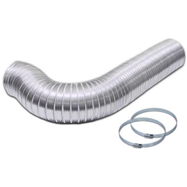 Dendesigns 3121 4 in. x 8 ft. Aluminium Flexible Duct Pipe DE583616